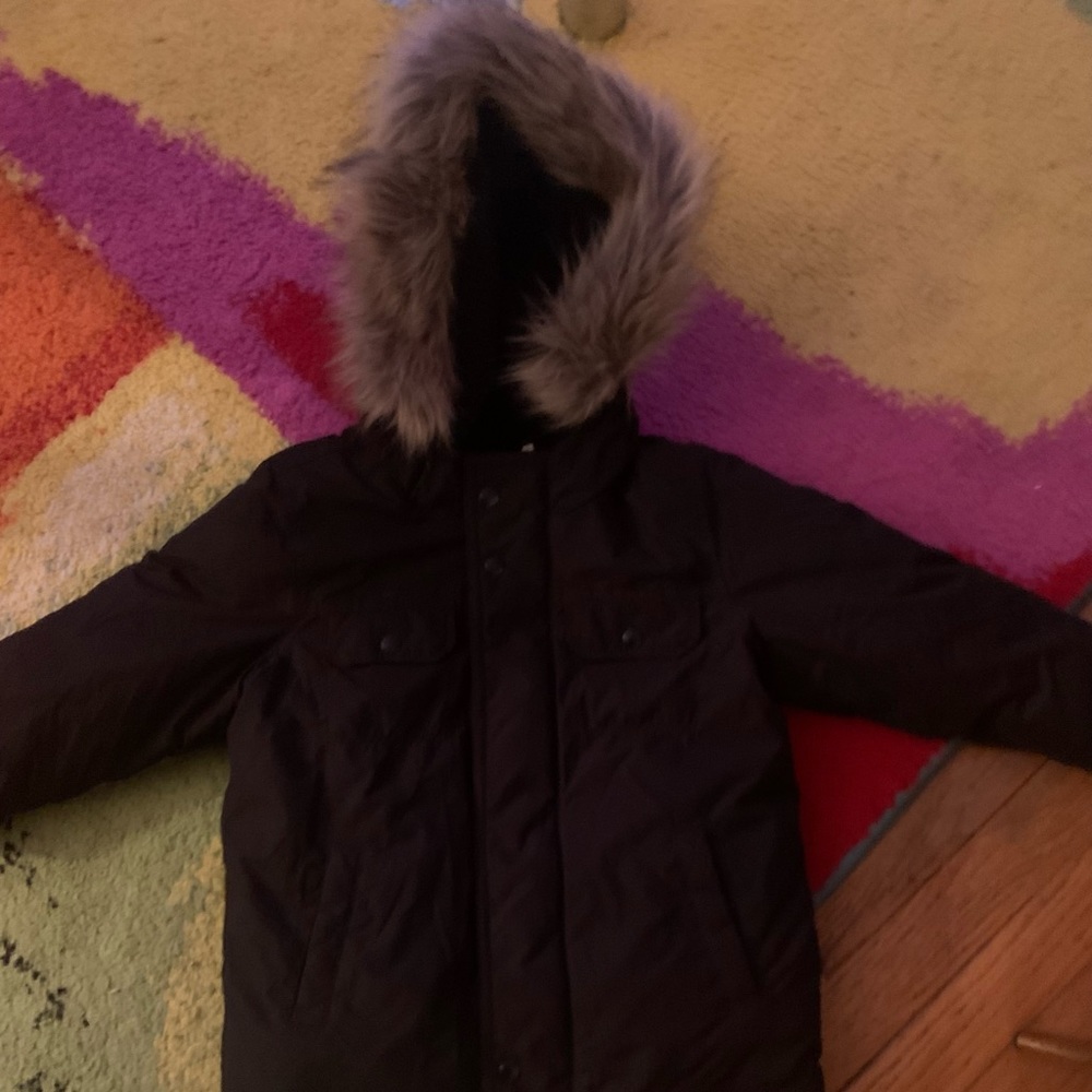 Nice warm coat with fur collar